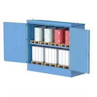 Brandklassad miljöcontainer 3734, 1500 liter, EI60 Utomhus